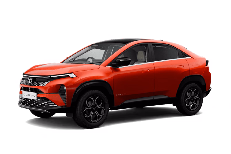 Tata Curvv Opposite profile in Flame Red Dual Tone