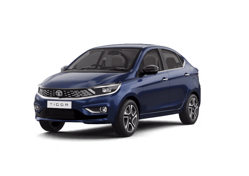 Tata Tigor in Arizona Blue